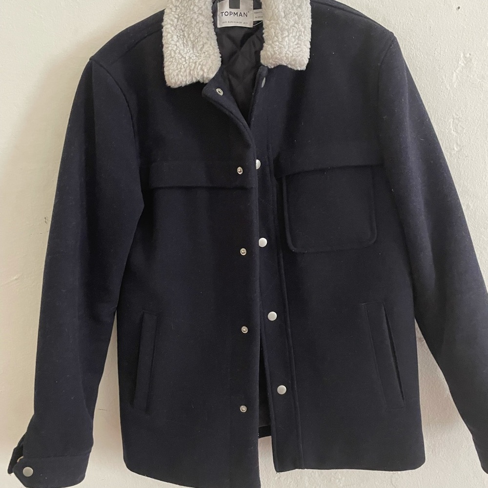 Topman jacket. Dark blue almost black. Small.
